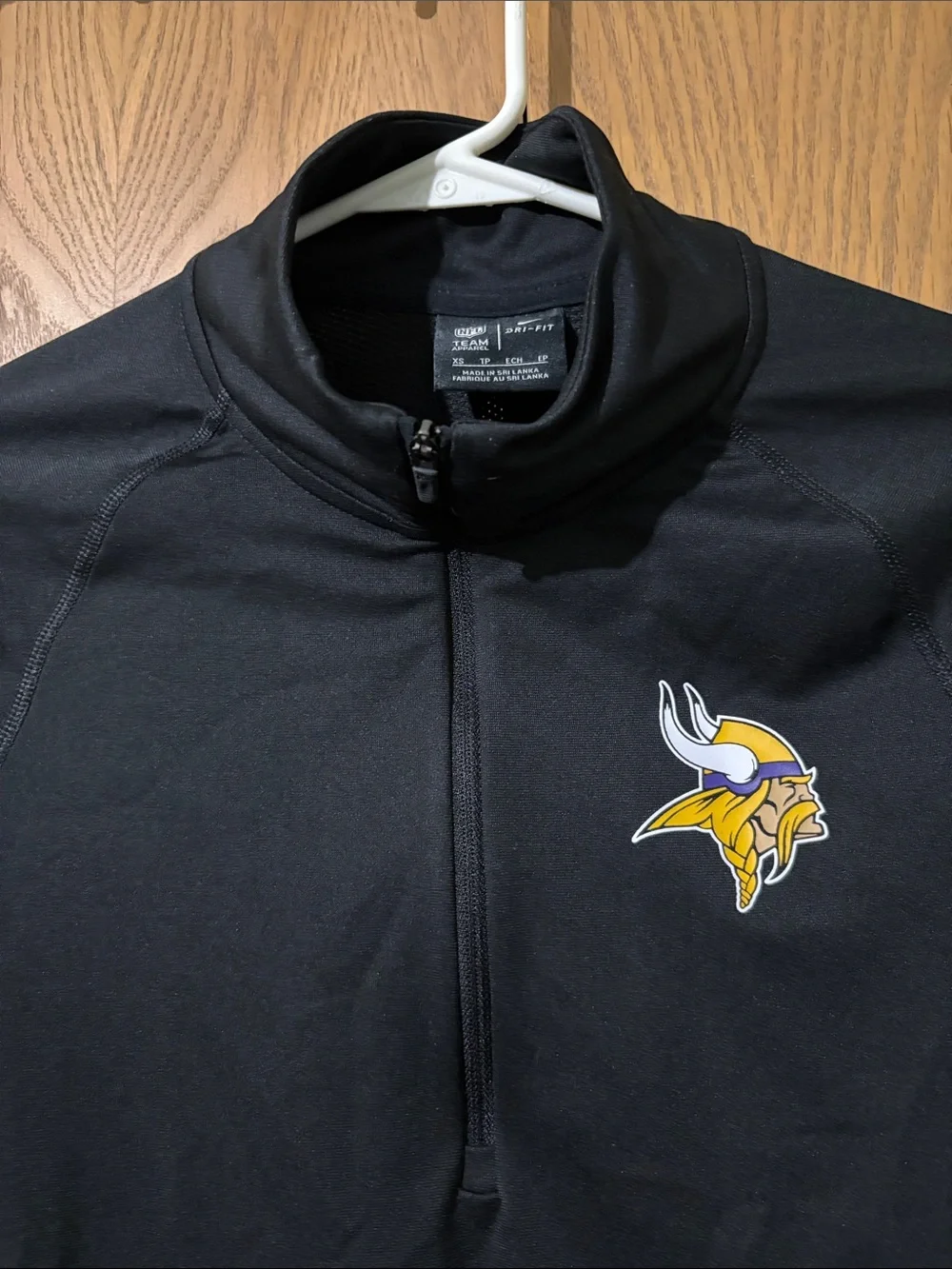 Minnesota Vikings Nike Black Womens XS Quarter-Zip Pullover dri-fit